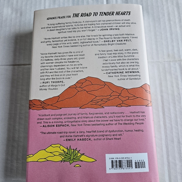 The Road to Tender Hearts A Novel by Annie Hartnett First Edition Hardcover New - Picture 4 of 4